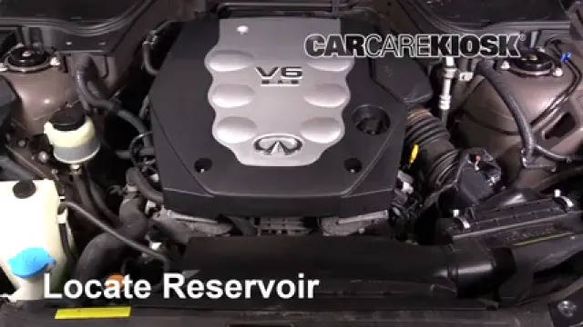 2005 Infiniti FX35 3.5L V6 Liquide essuie-glace Ajouter du liquide